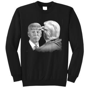 Let's Go Brandon Trump Writes On Biden's Forehead Sweatshirt