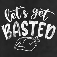 Let's Get Basted Funny Thanksgiving Turkey Adult Drive Performance Visor