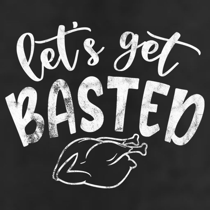 Let's Get Basted Funny Thanksgiving Turkey Adult Drive Performance Visor
