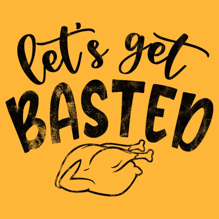 Let's Get Basted Funny Thanksgiving Turkey Hat