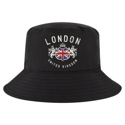London Great Britain Vintage Crown Gift Cool Comfort Performance Bucket Hat