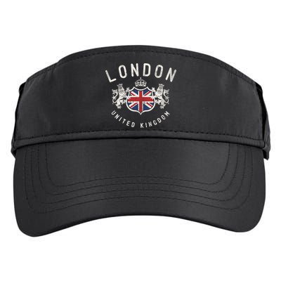 London Great Britain Vintage Crown Gift Adult Drive Performance Visor
