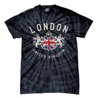 London Great Britain Vintage Crown Gift Tie-Dye T-Shirt