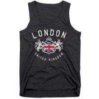 London Great Britain Vintage Crown Gift Tank Top