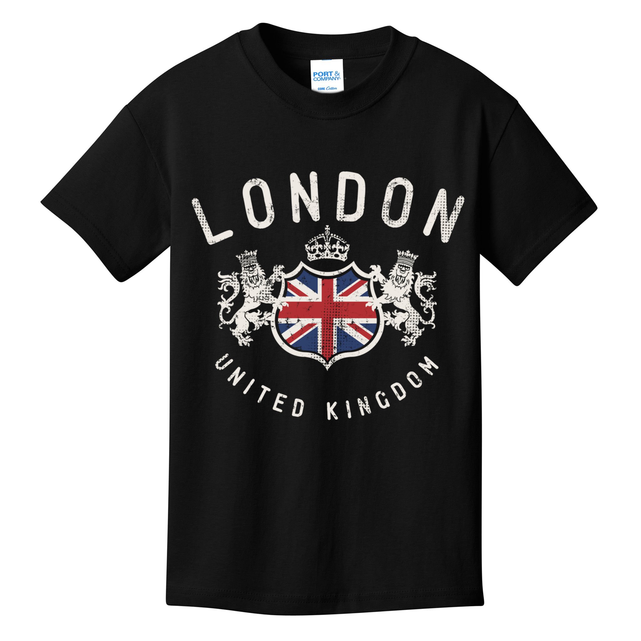 London Great Britain Vintage Crown Gift Kids T-Shirt