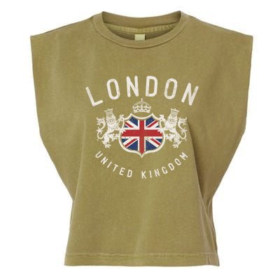 London Great Britain Vintage Crown Gift Garment-Dyed Women's Muscle Tee