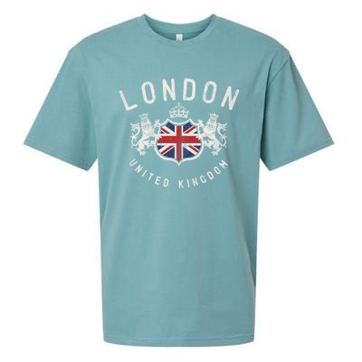 London Great Britain Vintage Crown Gift Sueded Cloud Jersey T-Shirt