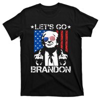 Let's Go Brandon Trump Middle Finger Flag T-Shirt