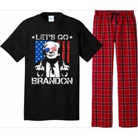 Let's Go Brandon Trump Middle Finger Flag Pajama Set