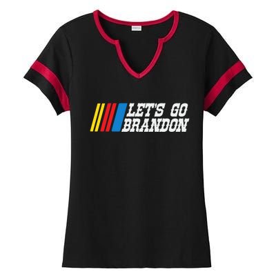 Let's Go Brandon Lets Go Brandon Lets Go Brandon Let's Go Brandon Ladies Halftime Notch Neck Tee