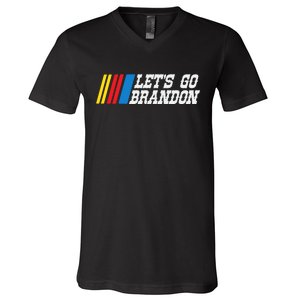 Let's Go Brandon Lets Go Brandon Lets Go Brandon Let's Go Brandon V-Neck T-Shirt