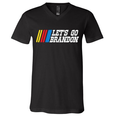 Let's Go Brandon Lets Go Brandon Lets Go Brandon Let's Go Brandon V-Neck T-Shirt
