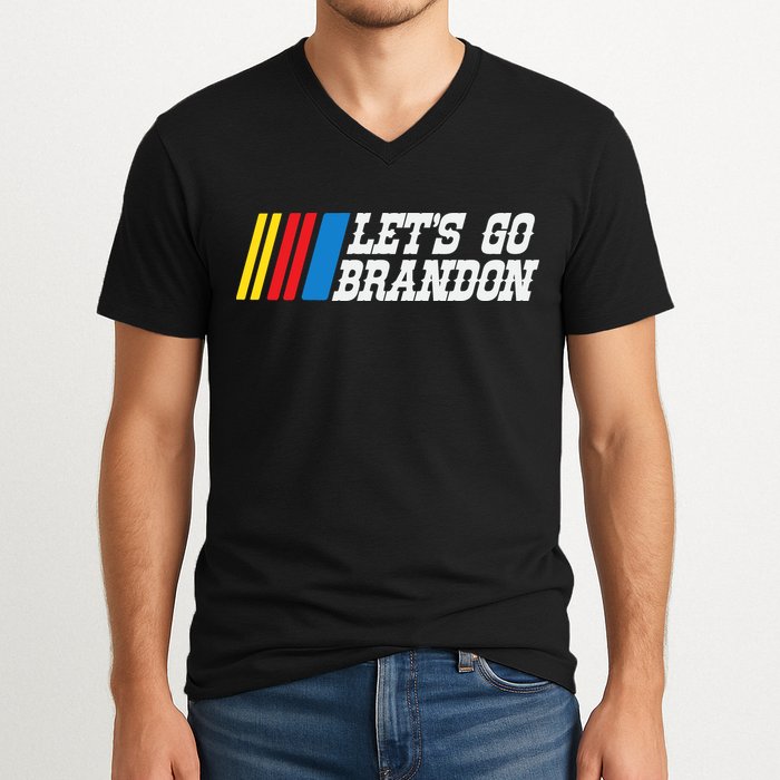 Let's Go Brandon Lets Go Brandon Lets Go Brandon Let's Go Brandon V-Neck T-Shirt
