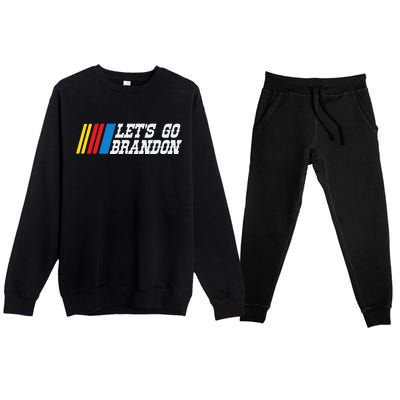 Let's Go Brandon Lets Go Brandon Lets Go Brandon Let's Go Brandon Premium Crewneck Sweatsuit Set