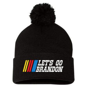 Let's Go Brandon Lets Go Brandon Lets Go Brandon Let's Go Brandon Pom Pom 12in Knit Beanie