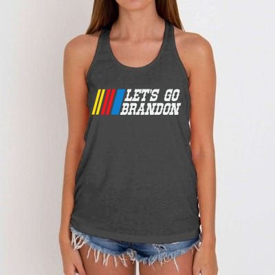 Let's Go Brandon Lets Go Brandon Lets Go Brandon Let's Go Brandon Women's Knotted Racerback Tank