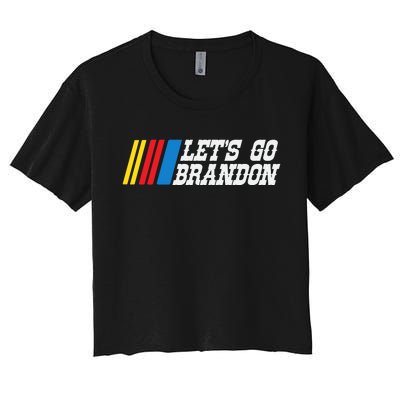 Let's Go Brandon Lets Go Brandon Lets Go Brandon Let's Go Brandon Women's Crop Top Tee