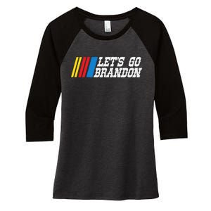 Let's Go Brandon Lets Go Brandon Lets Go Brandon Let's Go Brandon Women's Tri-Blend 3/4-Sleeve Raglan Shirt