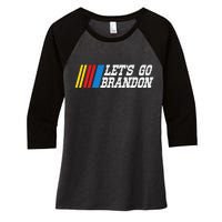 Let's Go Brandon Lets Go Brandon Lets Go Brandon Let's Go Brandon Women's Tri-Blend 3/4-Sleeve Raglan Shirt