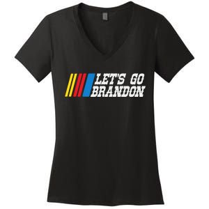 Let's Go Brandon Lets Go Brandon Lets Go Brandon Let's Go Brandon Women's V-Neck T-Shirt