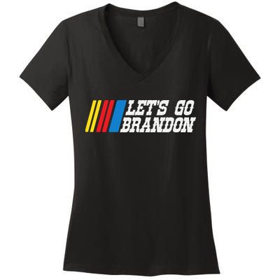 Let's Go Brandon Lets Go Brandon Lets Go Brandon Let's Go Brandon Women's V-Neck T-Shirt