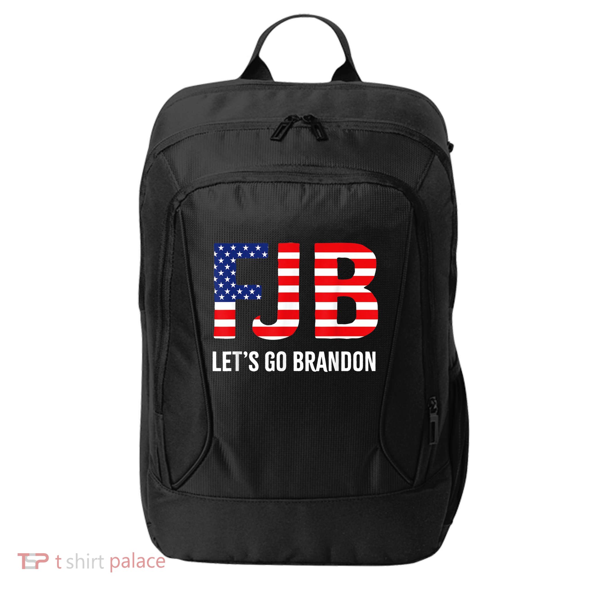 Let’s Go Brandon Conservative US Flag Gift City Backpack