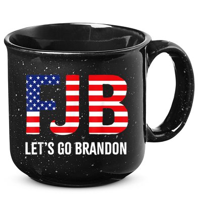 Let’s Go Brandon Conservative US Flag Gift 15oz Campfire Ceramic Mug