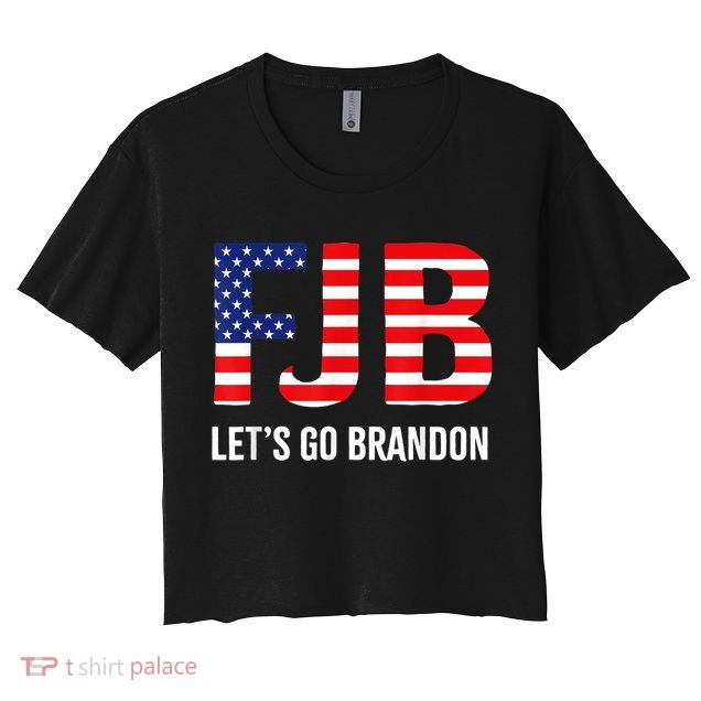 Let’s Go Brandon Conservative US Flag Gift Crop Top