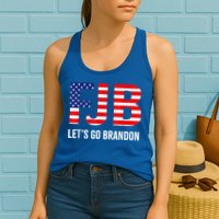 Let’s Go Brandon Conservative US Flag Gift Womens Tank Top