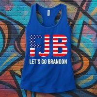 Let’s Go Brandon Conservative US Flag Gift Womens Tank Top