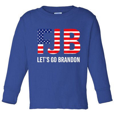 Let’s Go Brandon Conservative US Flag Gift Toddler Long Sleeve Shirt