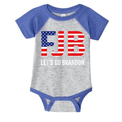 Let’s Go Brandon Conservative US Flag Gift Infant Baby Jersey Bodysuit