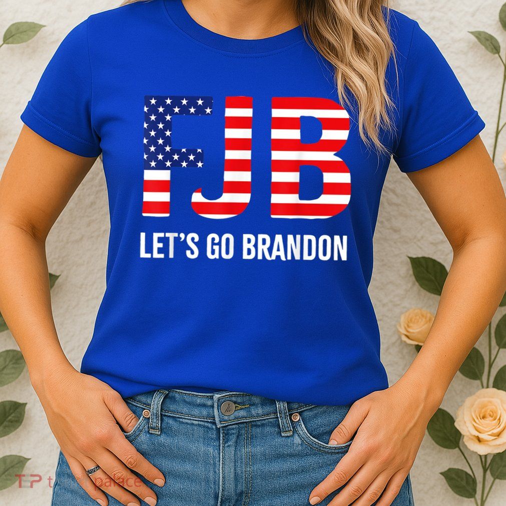 Let’s Go Brandon Conservative US Flag Gift Womens T-Shirt