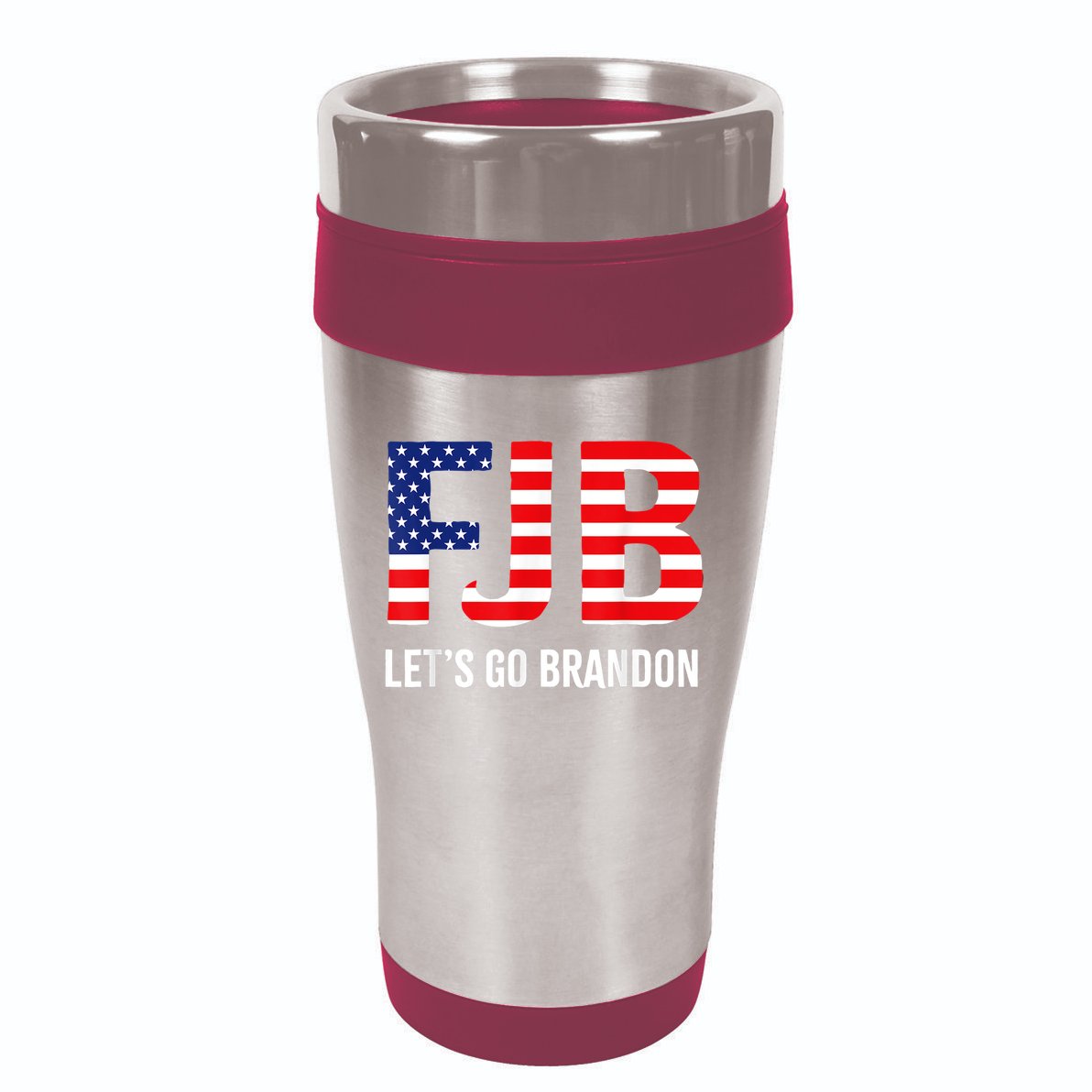 Let’s Go Brandon Conservative US Flag Gift 16oz Travel Tumbler