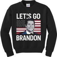 Let’S Go Brandon Conservative Us Flag Gift Kids Sweatshirt