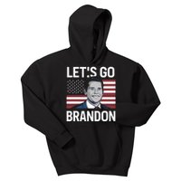 Let’S Go Brandon Conservative Us Flag Gift Kids Hoodie