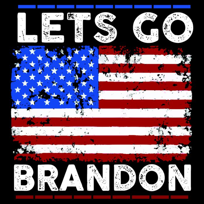 Lets Go Brandon USA Flag LGB United States Drawstring Bag