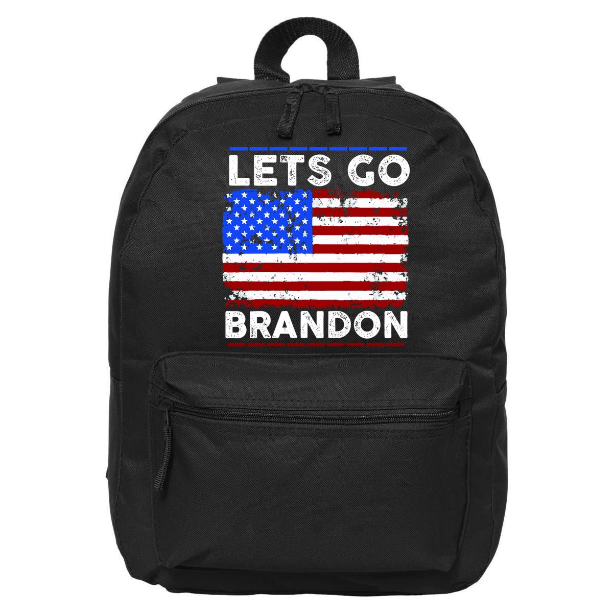 Lets Go Brandon USA Flag LGB United States 16 in Basic Backpack