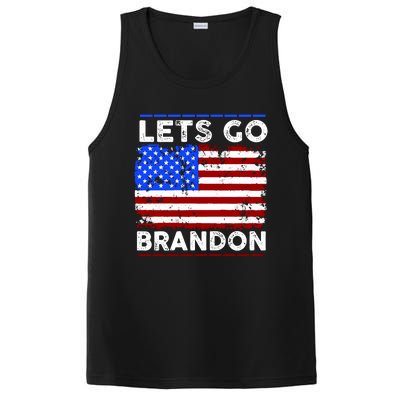 Lets Go Brandon USA Flag LGB United States PosiCharge Competitor Tank