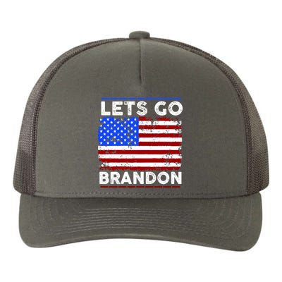 Lets Go Brandon USA Flag LGB United States Yupoong Adult 5-Panel Trucker Hat