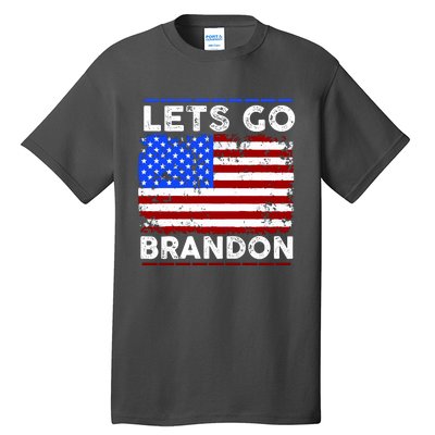 Lets Go Brandon USA Flag LGB United States Tall T-Shirt