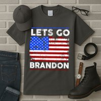 Lets Go Brandon USA Flag LGB United States Tall T-Shirt