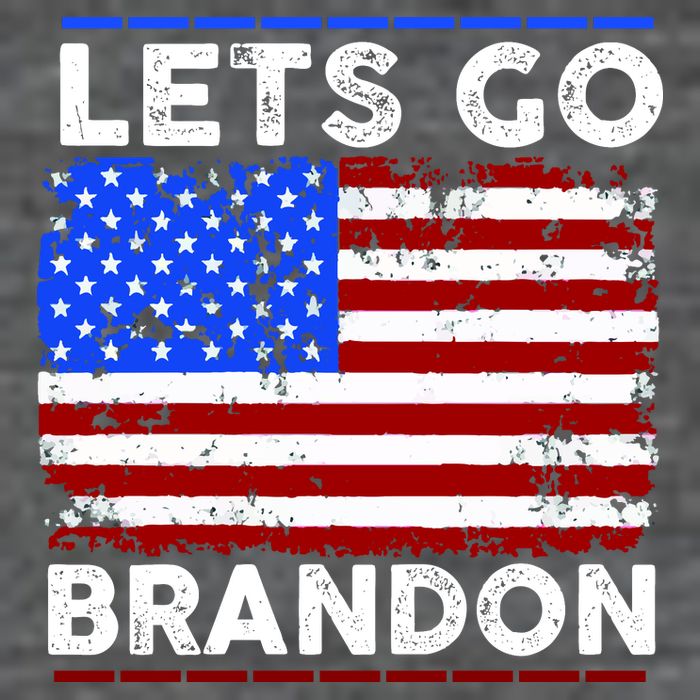 Lets Go Brandon USA Flag LGB United States Tall T-Shirt