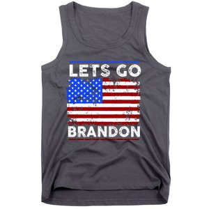 Lets Go Brandon USA Flag LGB United States Tank Top