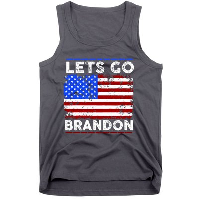 Lets Go Brandon USA Flag LGB United States Tank Top