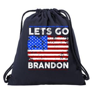 Lets Go Brandon USA Flag LGB United States Drawstring Bag