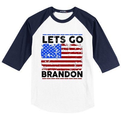 Lets Go Brandon USA Flag LGB United States Baseball Sleeve Shirt