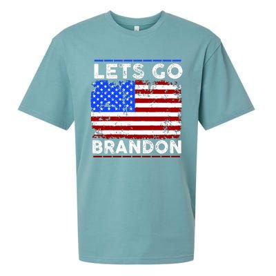 Lets Go Brandon USA Flag LGB United States Sueded Cloud Jersey T-Shirt