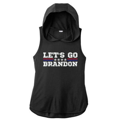 Let's Go Brandon Lets Go Brandon Lets Go Brandon Let's Go Brandon Ladies PosiCharge Tri-Blend Wicking Draft Hoodie Tank