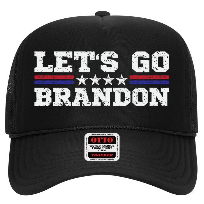 Let's Go Brandon Lets Go Brandon Lets Go Brandon Let's Go Brandon High Crown Mesh Back Trucker Hat